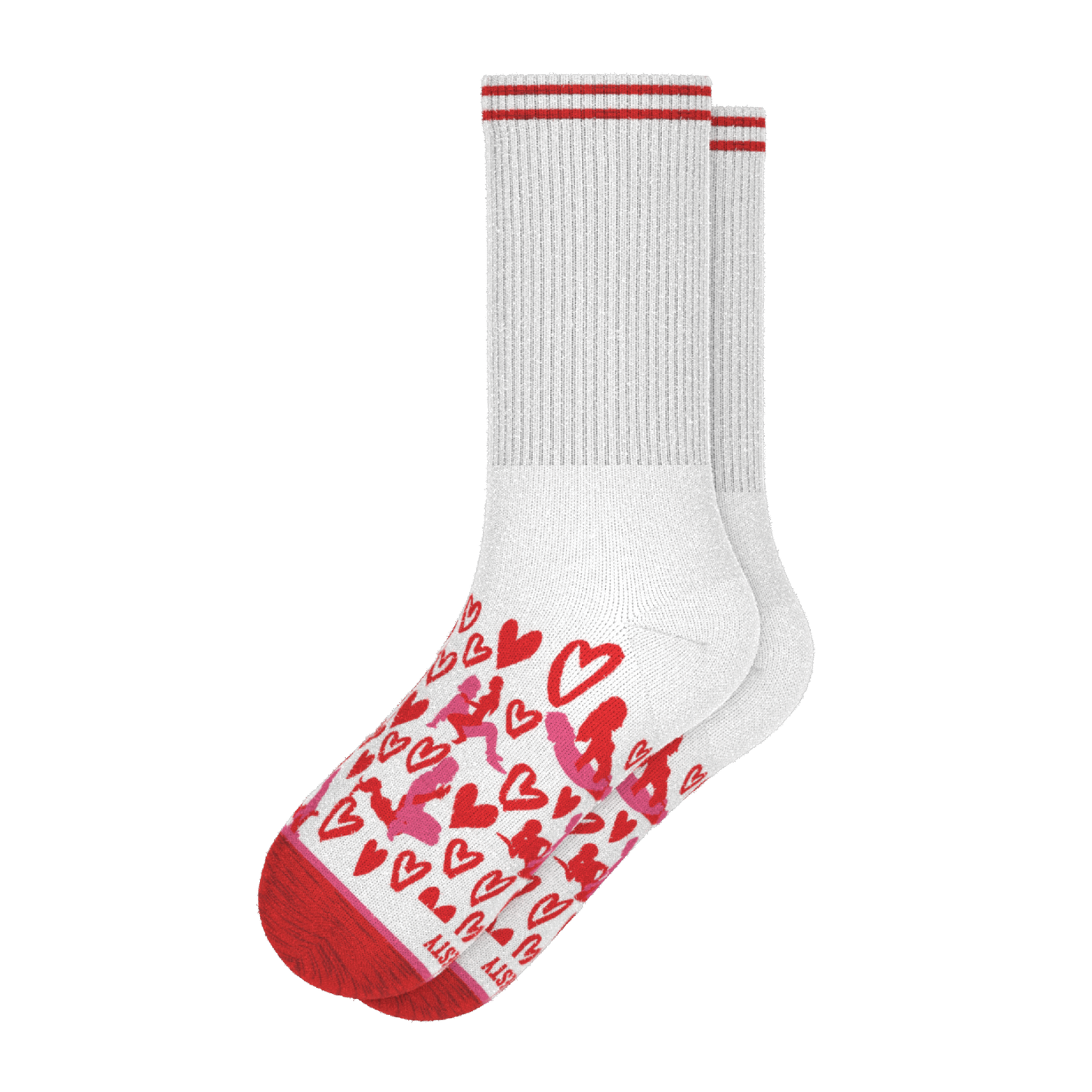 The Hot-Blooded Handbook | Valentine's Day Heel Hammock™ Crew Socks