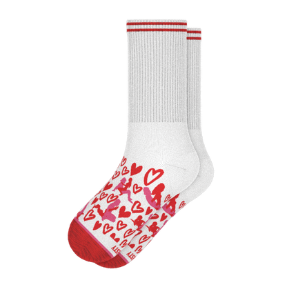 The Hot-Blooded Handbook | Valentine's Day Heel Hammock™ Crew Socks