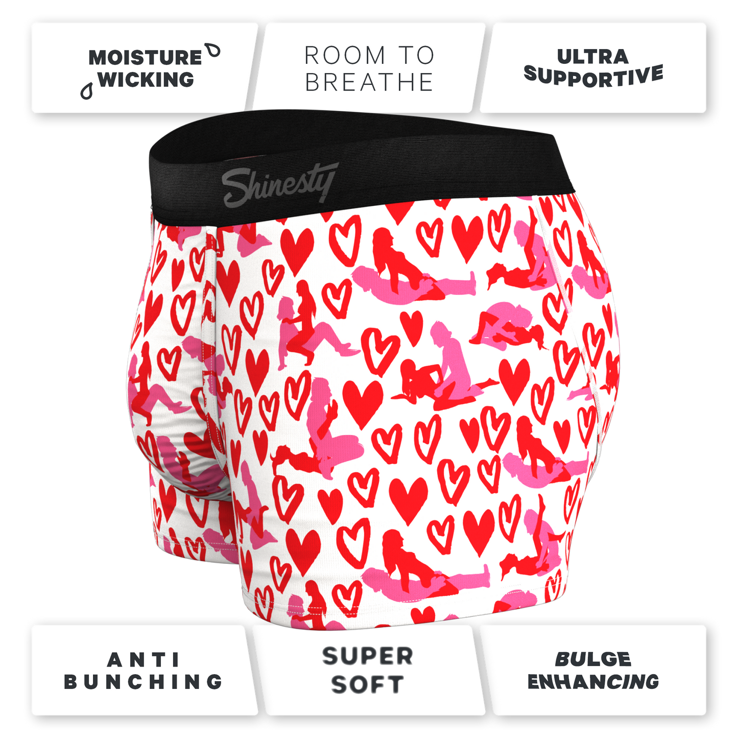 The Hot-Blooded Handbook | Valentines Ball Hammock® Pouch Trunks Underwear