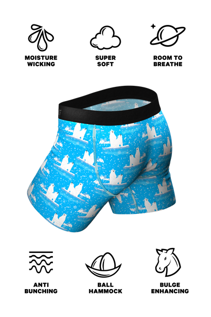 The Polar Plunge | Polar Bear Ball Hammock® Boxer With Fly and Cheeky Underwear Pack