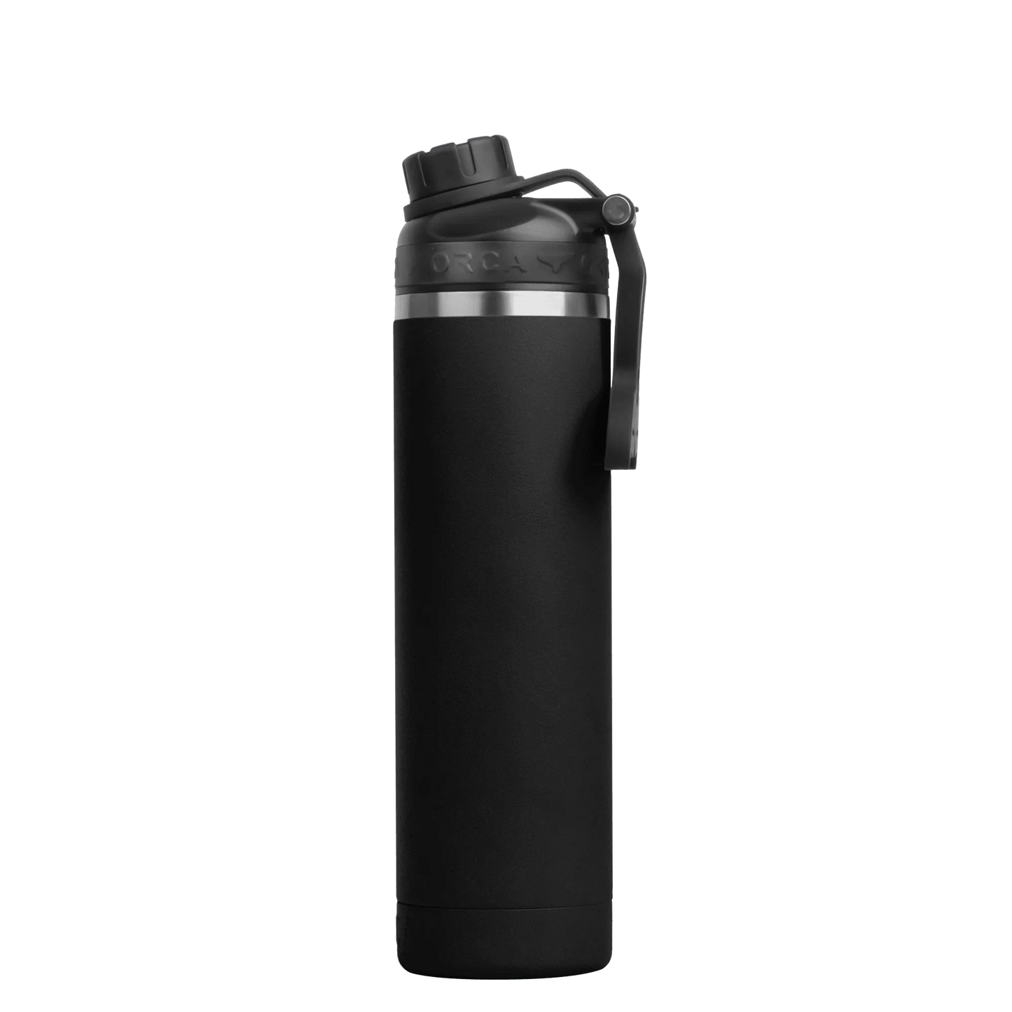 HYDRA™ 22OZ Water Bottle with Powder Coat Finish & Silicone Grip Whale Tale Handle