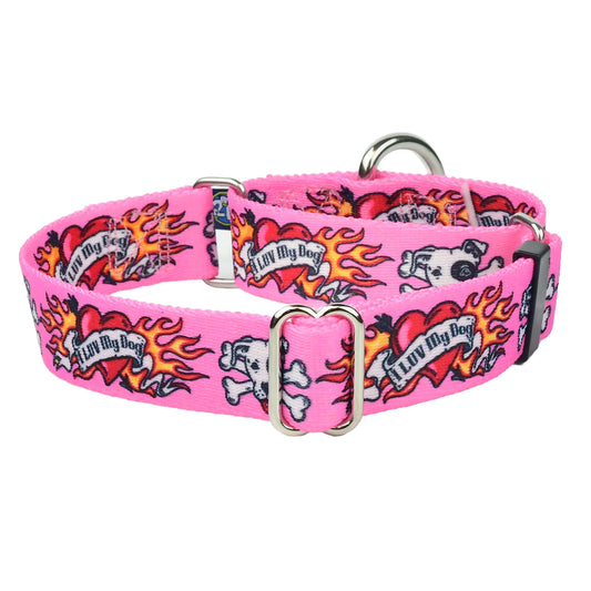 I Luv My Dog Martingale Dog Collar – EarthStyle (1" only)