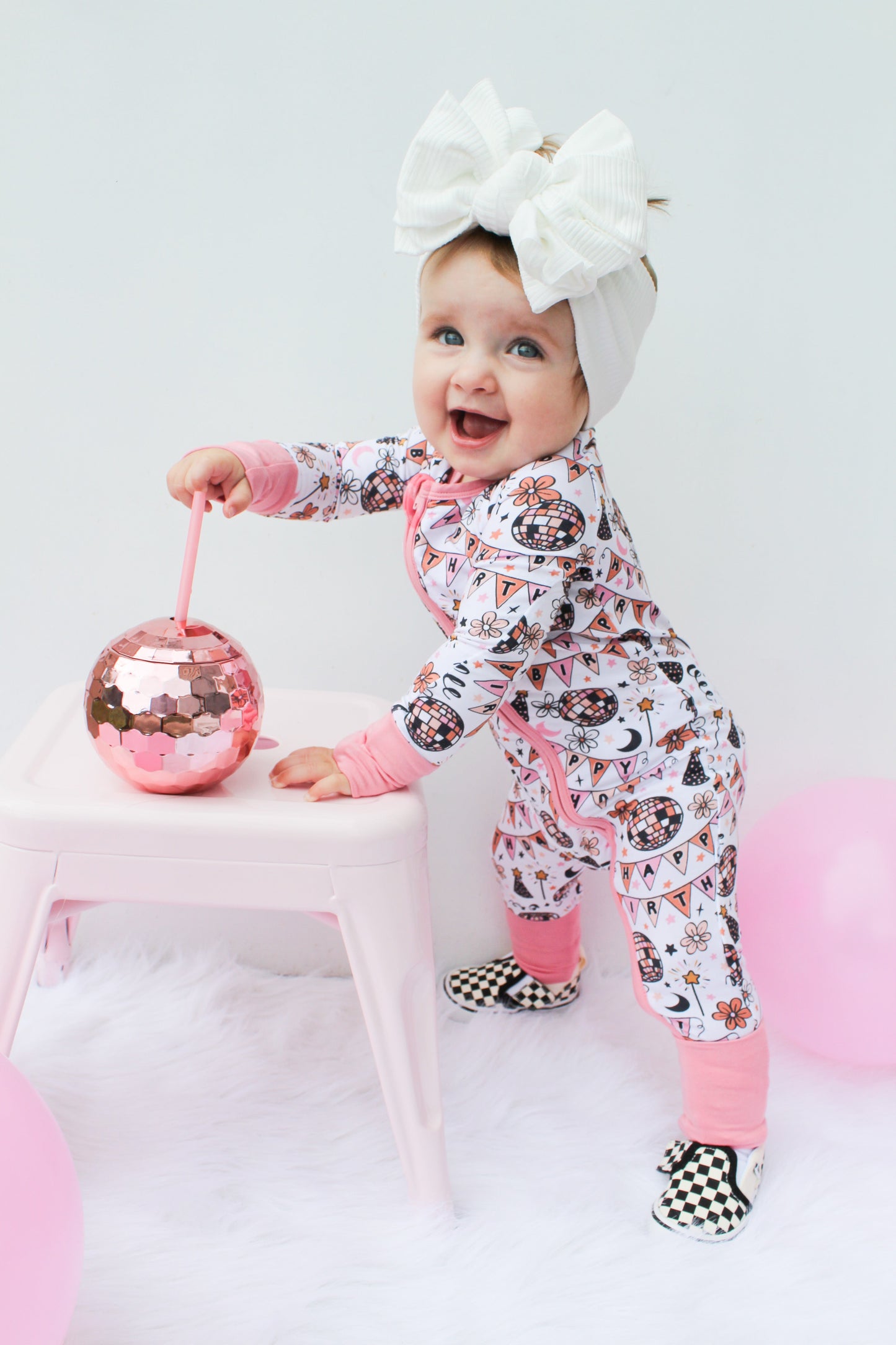 DISCO BIRTHDAY GIRL DREAM ROMPER