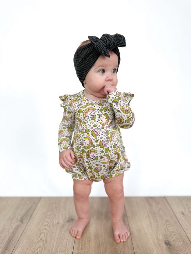 LUCK OF THE UNICORN DREAM BUBBLE ROMPER