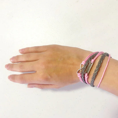 Breast Cancer BCA Hope Leather Bracelets | Breast Cancer Awareness