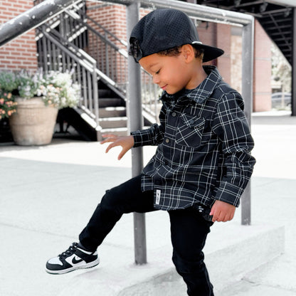 KIDS FLIP SIDE FLANNEL