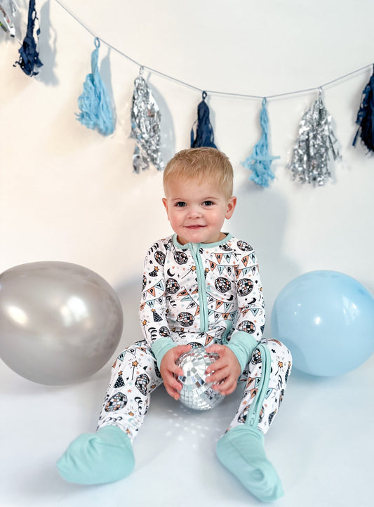 DISCO BIRTHDAY BOY DREAM ROMPER