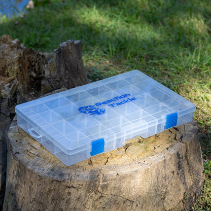 Reaction Tackle Basic Tackle Tray- Affordable, Lightweight Design with 2 Secure Clips