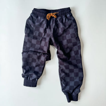 ATHLETIC JOGGER - BLACK MUTED CHECKERBOARD