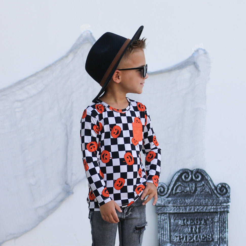 PUMPKIN CHECKMATE DREAM POCKET TEE