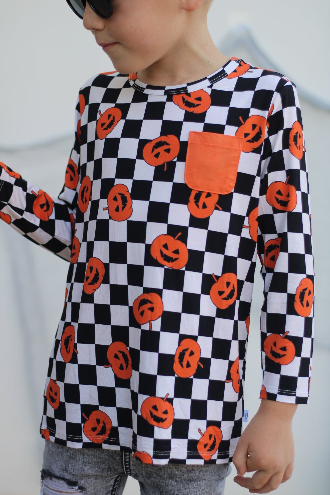 PUMPKIN CHECKMATE DREAM POCKET TEE