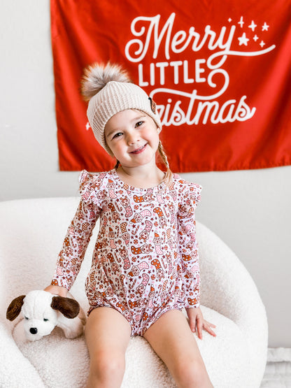 SANTA PAWS DREAM BUBBLE ROMPER