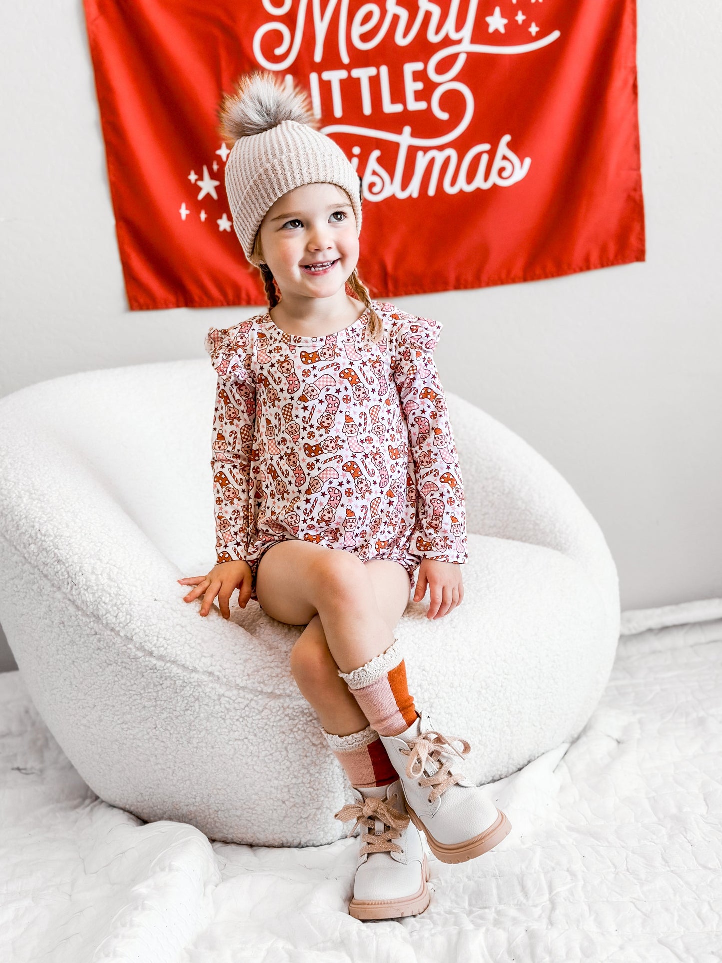 SANTA PAWS DREAM BUBBLE ROMPER