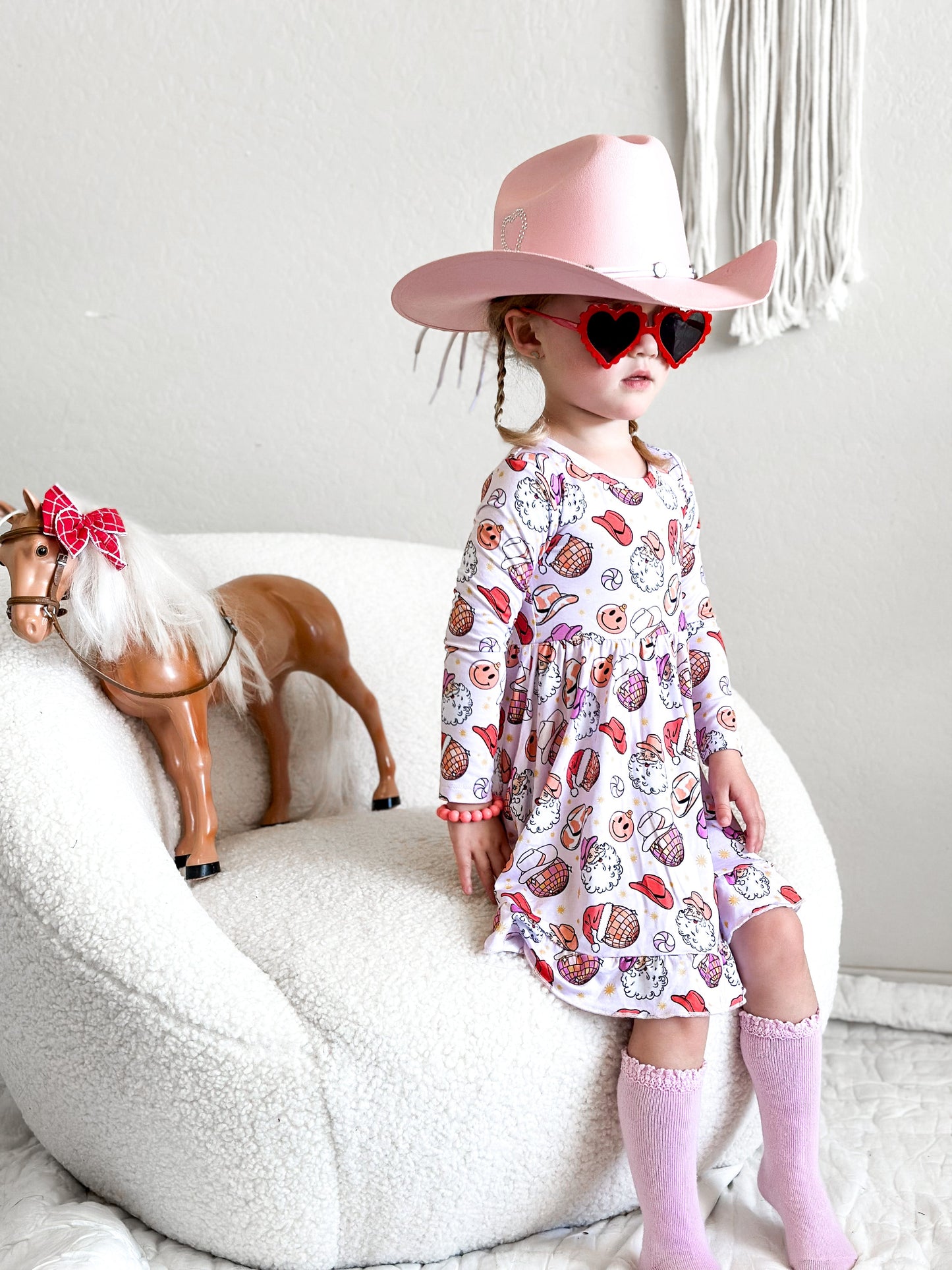 COWGIRL CLAUS DREAM RUFFLE DRESS