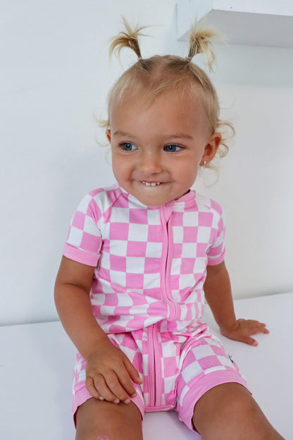 BUBBLEGUM CHECKERS DREAM SHORTIE