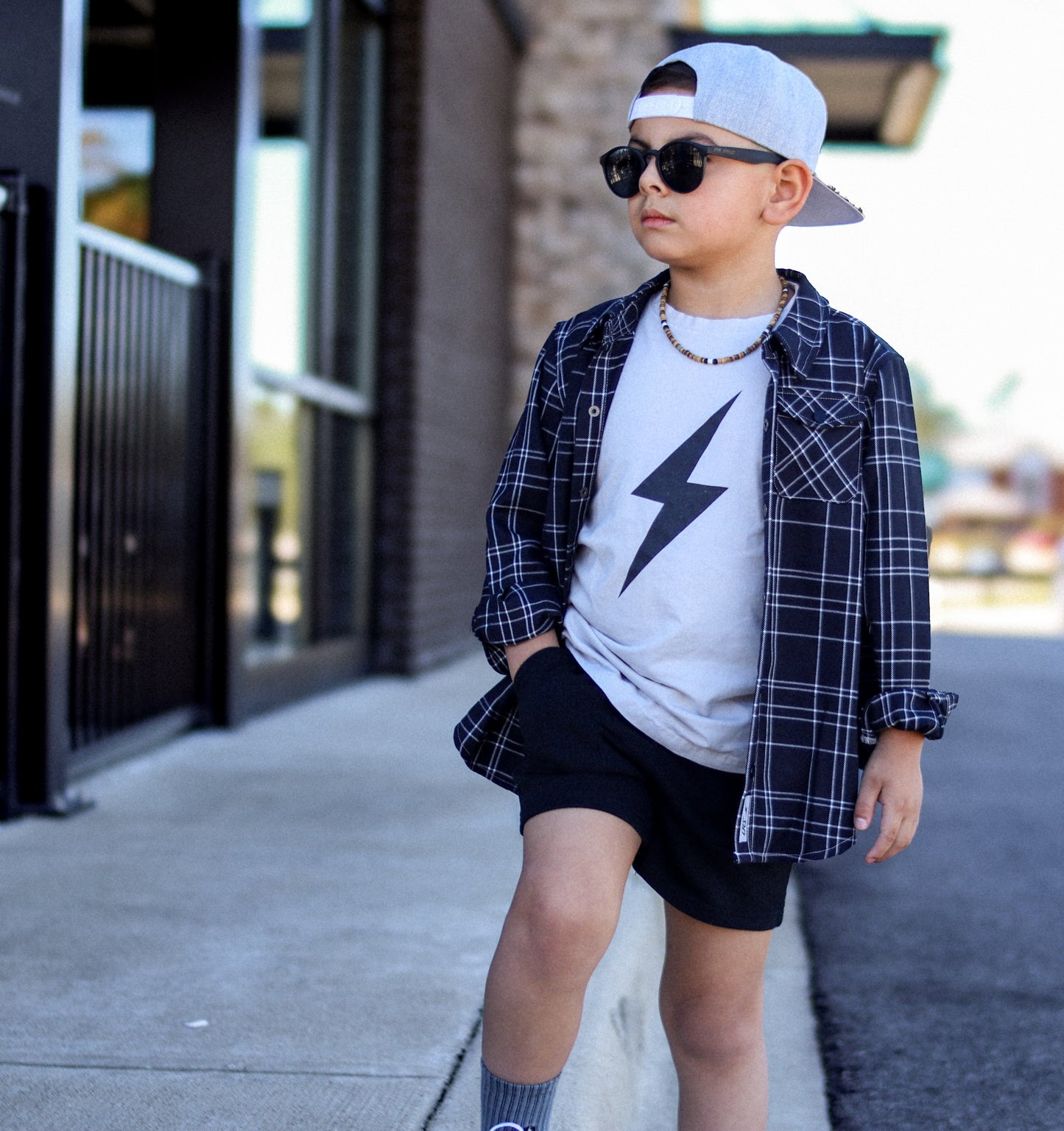 KIDS FLIP SIDE FLANNEL