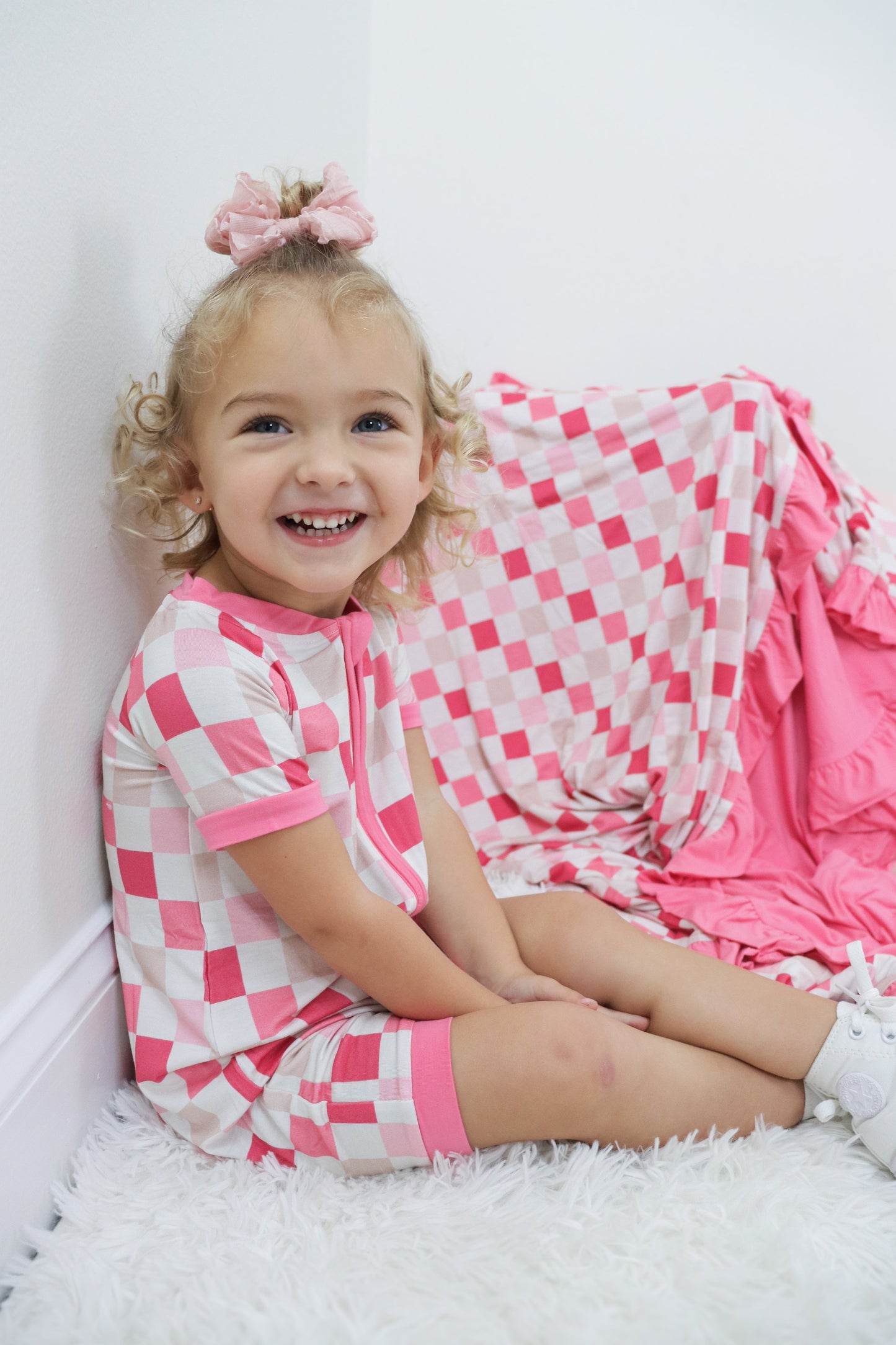 DREAMY PINK CHECKERS DREAM SHORTIE