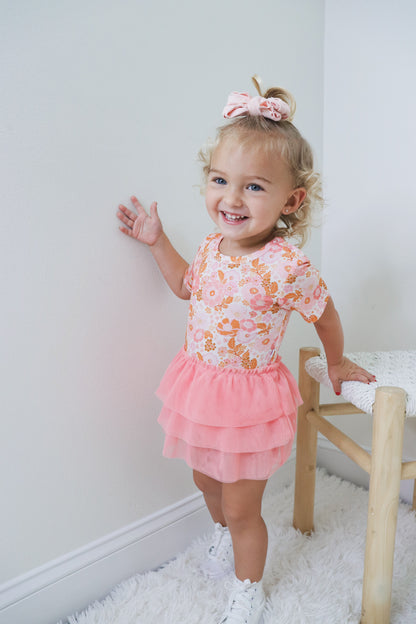 FLOWER CHILD DREAM TUTU BODYSUIT DRESS