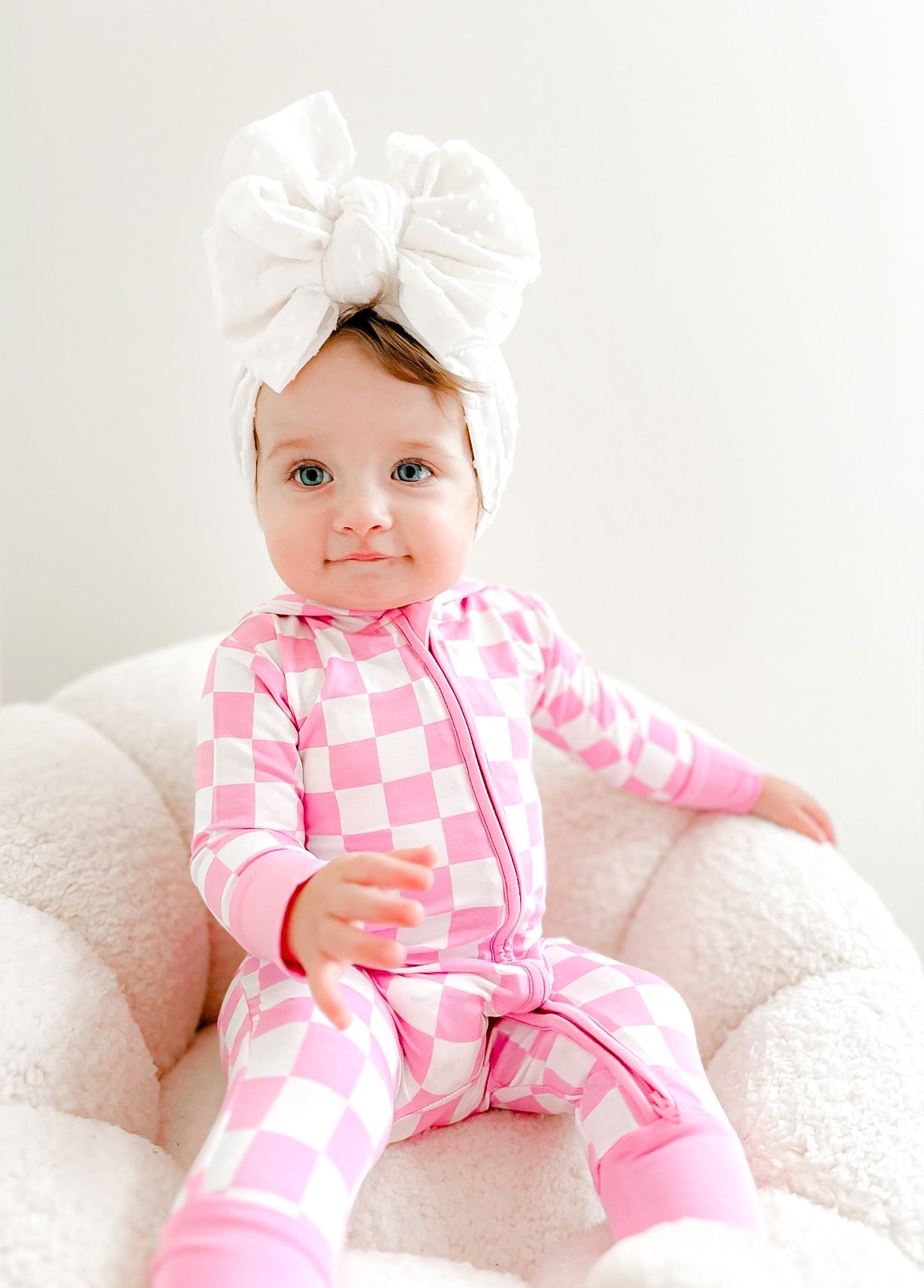 BUBBLEGUM CHECKERS DREAM ROMPER HOODIE