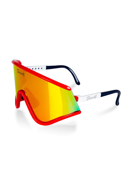 The USA Machos | Red, White & Blue Retro Polarized Sunglasses