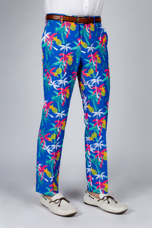 The Date Night | Palm Trees and Pineapples Tropical Pants