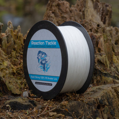 Reaction Tackle Braided Fishing Line - White