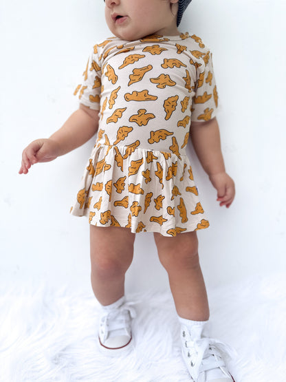 DINO NUGGET DREAM BODYSUIT DRESS