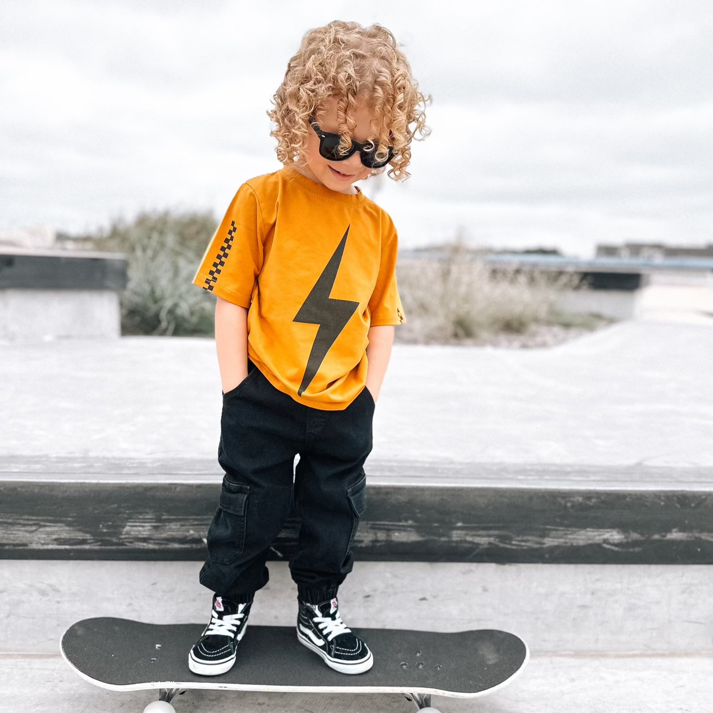 LIMITED EDITION SPARK SHORT SLEEVE RACER TEE - RUST