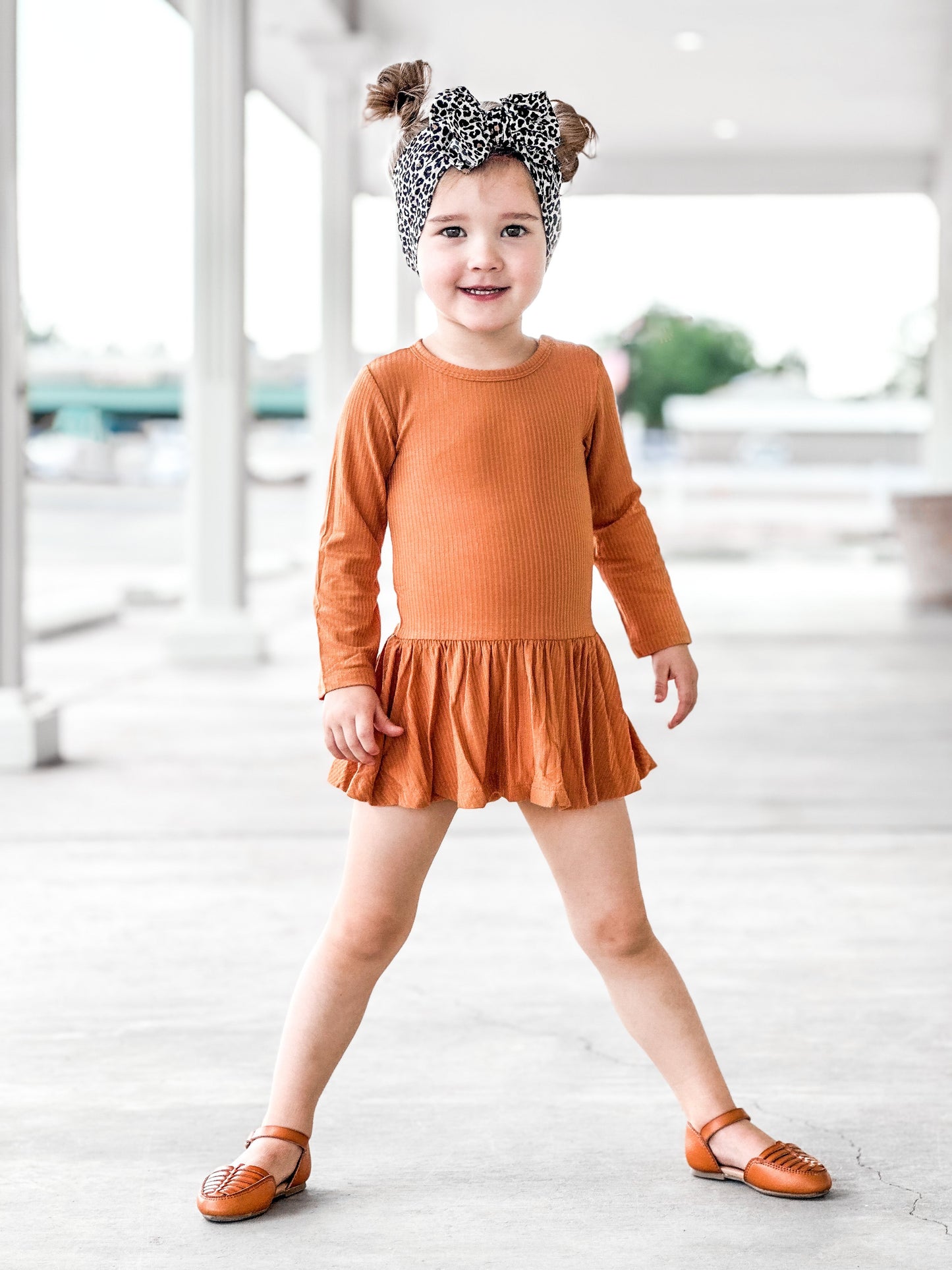 PUMPKIN RIB DREAM BODYSUIT DRESS