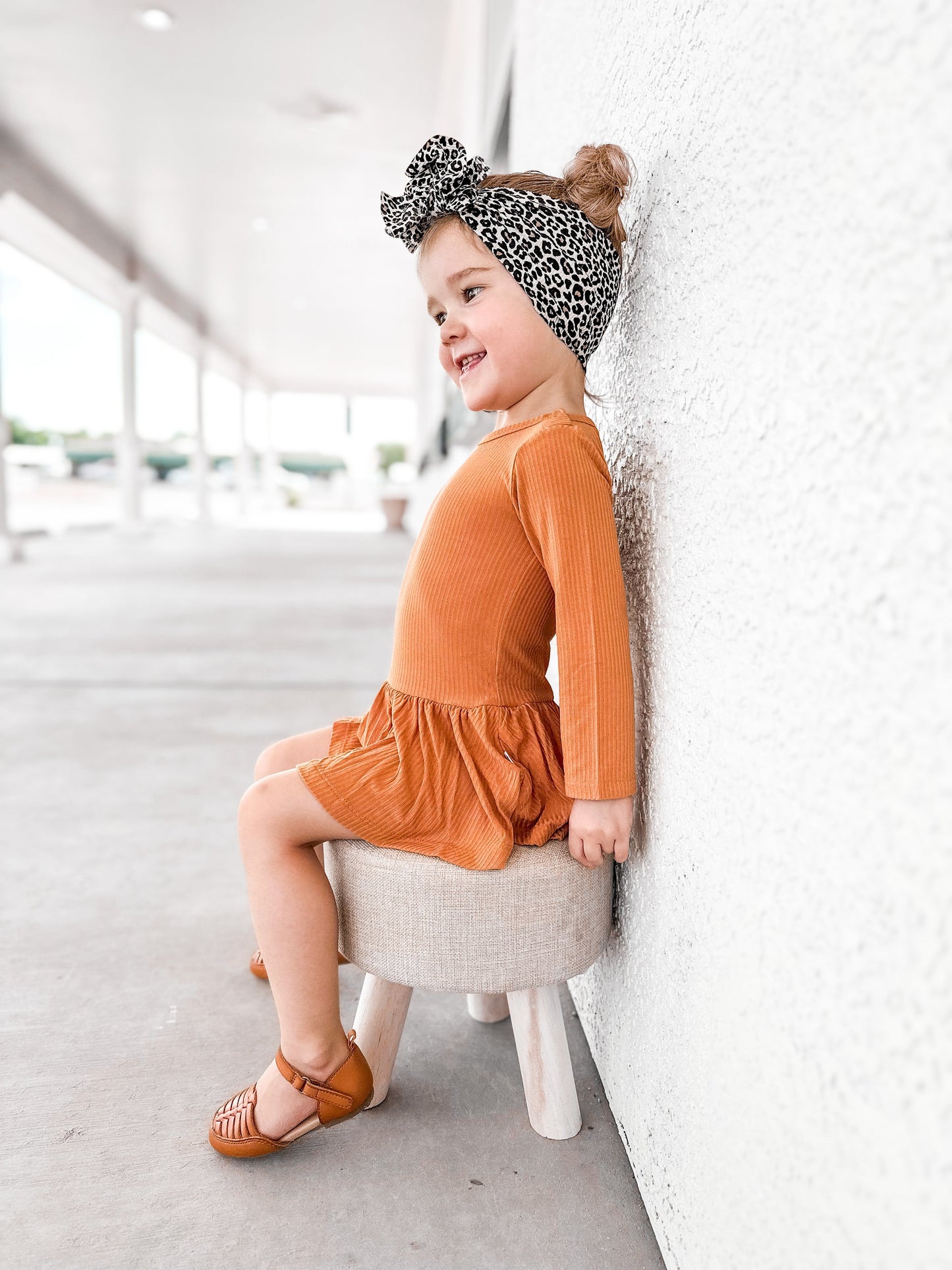 PUMPKIN RIB DREAM BODYSUIT DRESS