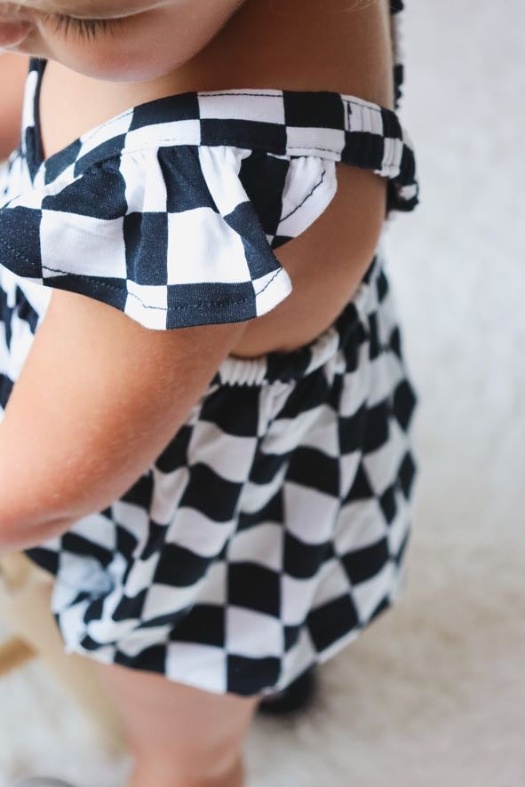 OREO CHECKERS DREAM BUBBLE ROMPER