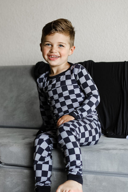 CHARCOAL CHECKERS DREAM SET