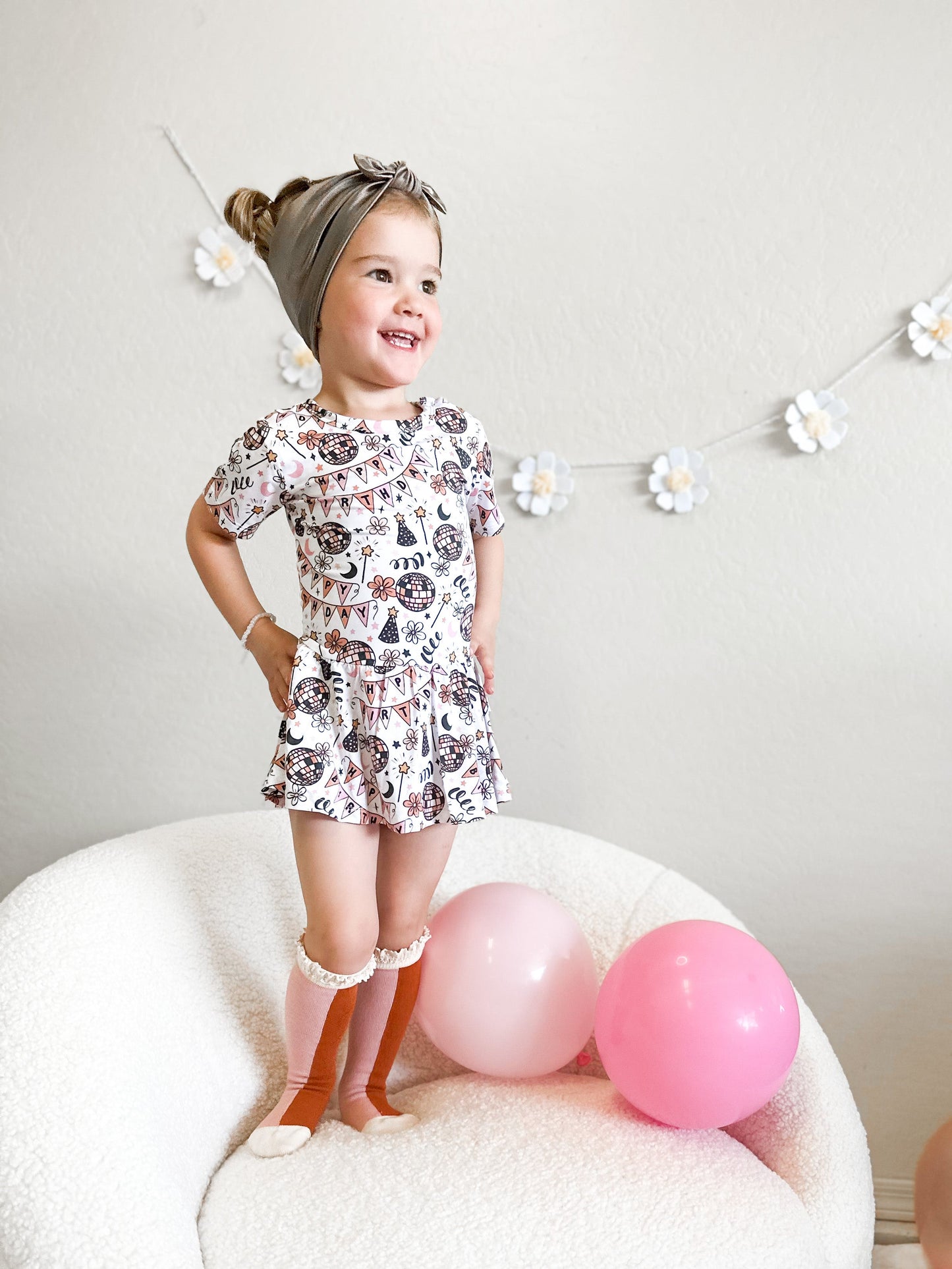 DISCO BIRTHDAY GIRL DREAM BODYSUIT DRESS