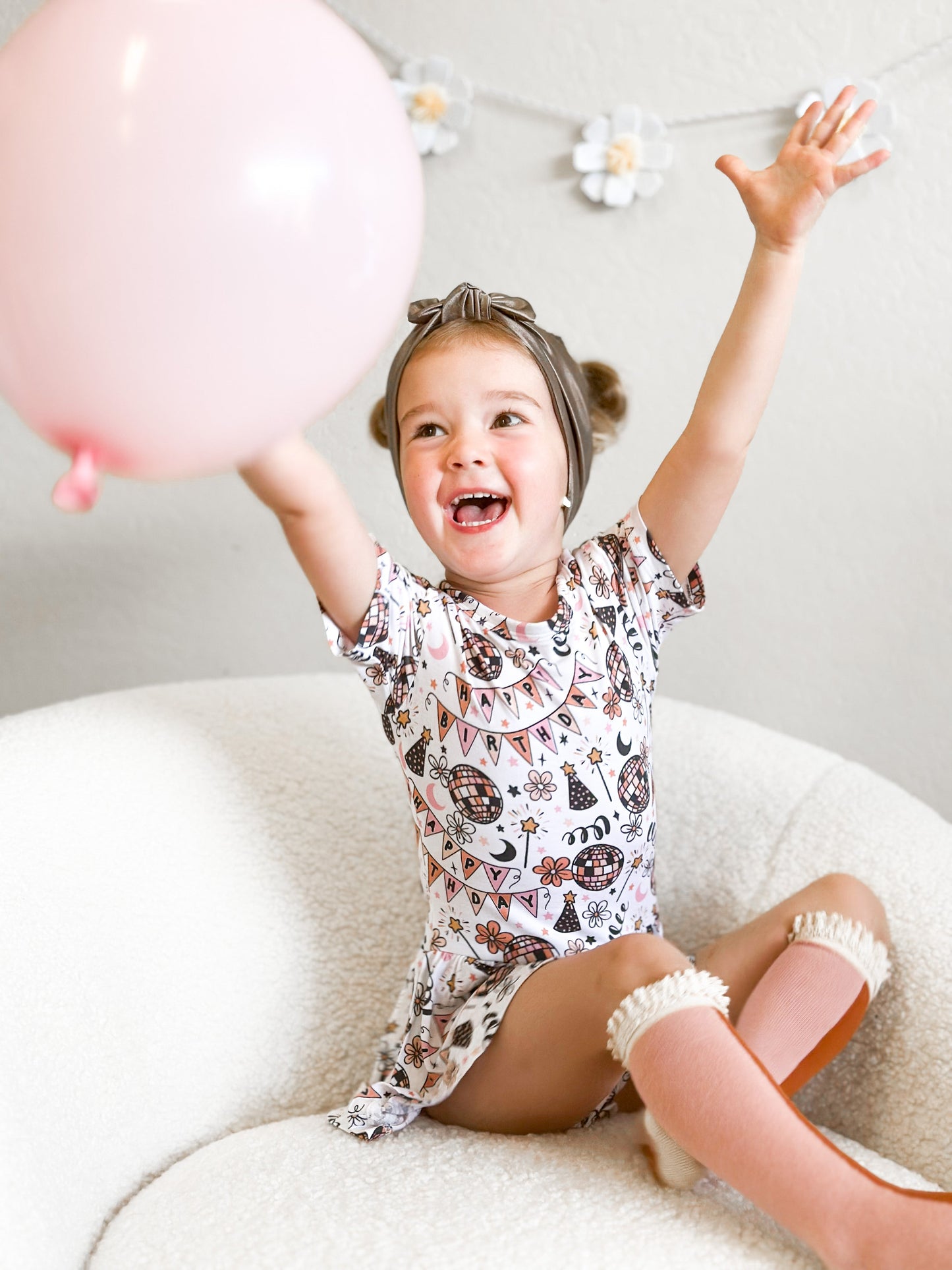 DISCO BIRTHDAY GIRL DREAM BODYSUIT DRESS