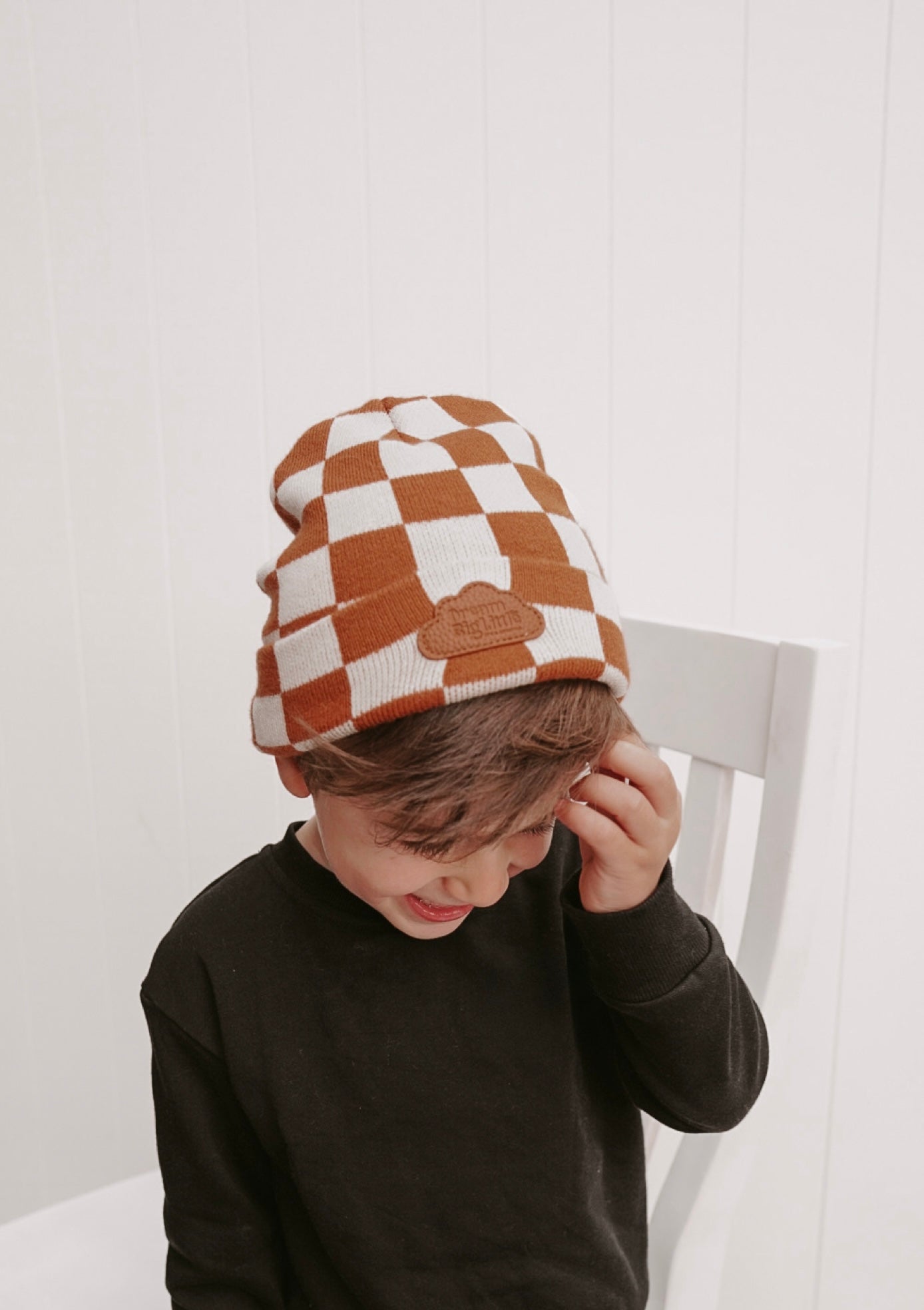 COPPER CHECKERS DREAM BEANIE