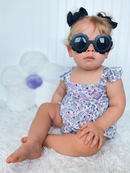 OFF TO PARADISE BUBBLE ROMPER