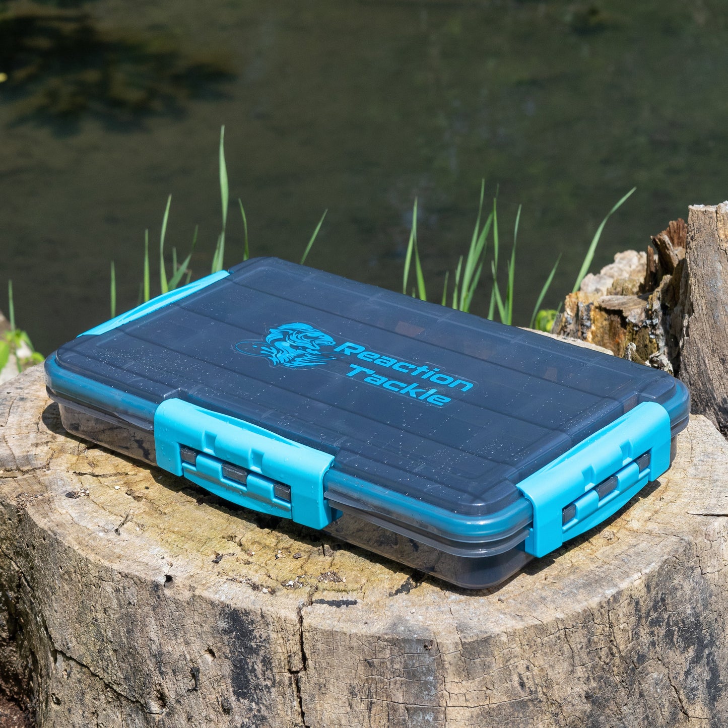 Reaction Tackle Premium Tackle Tray- High Performance and Waterproof with 3 Resilient Clips