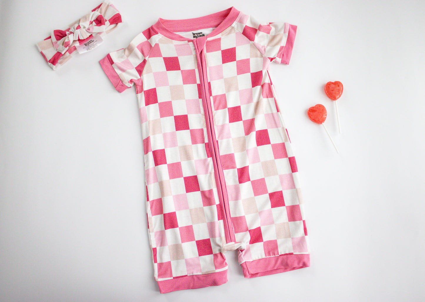 DREAMY PINK CHECKERS DREAM SHORTIE