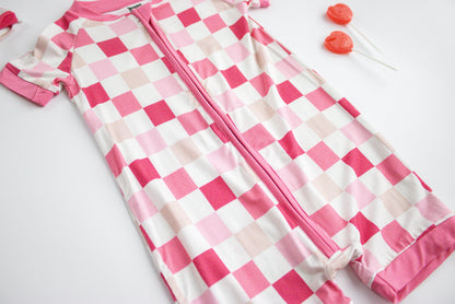 DREAMY PINK CHECKERS DREAM SHORTIE