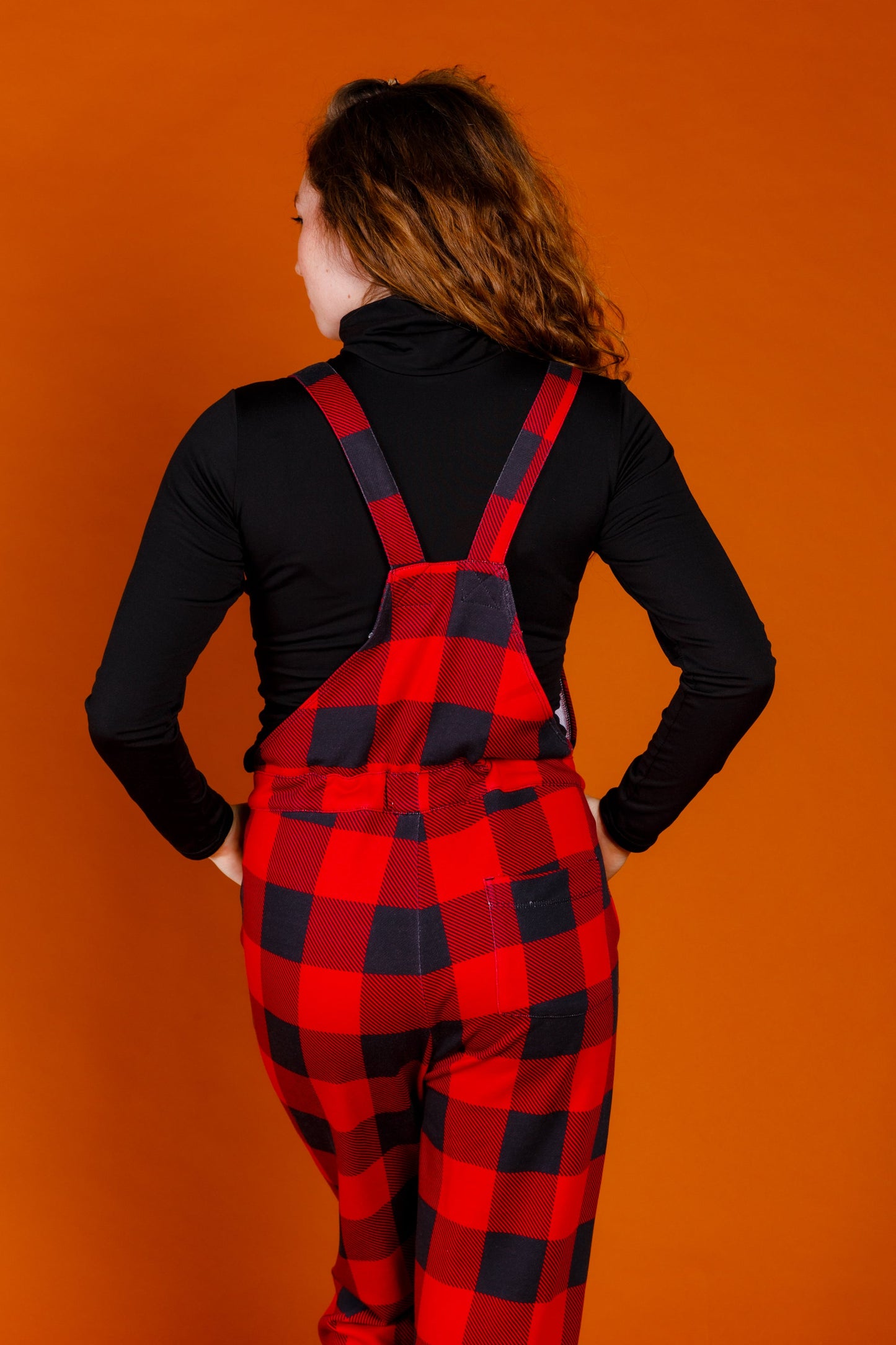 The Red & Black Lumberjack | Womens Red Buffalo Check Christmas Pajamaralls®