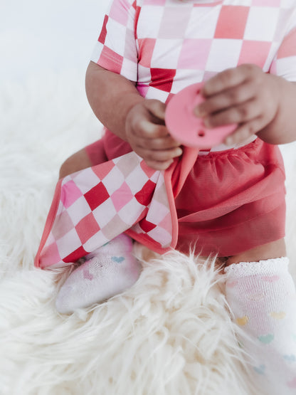 DREAMY PINK CHECKERS DREAM LOVEY