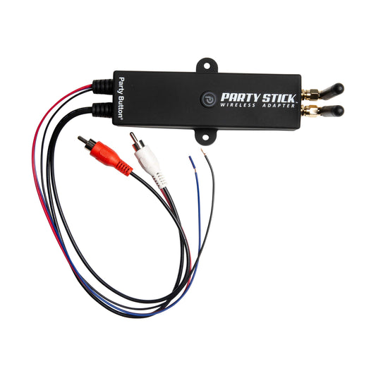 Party Stick Wireless Adapter - Music Sharing adapter for Amplified Subwoofers, Amplified Speaker Systems, and Aftermarket Amplifiers