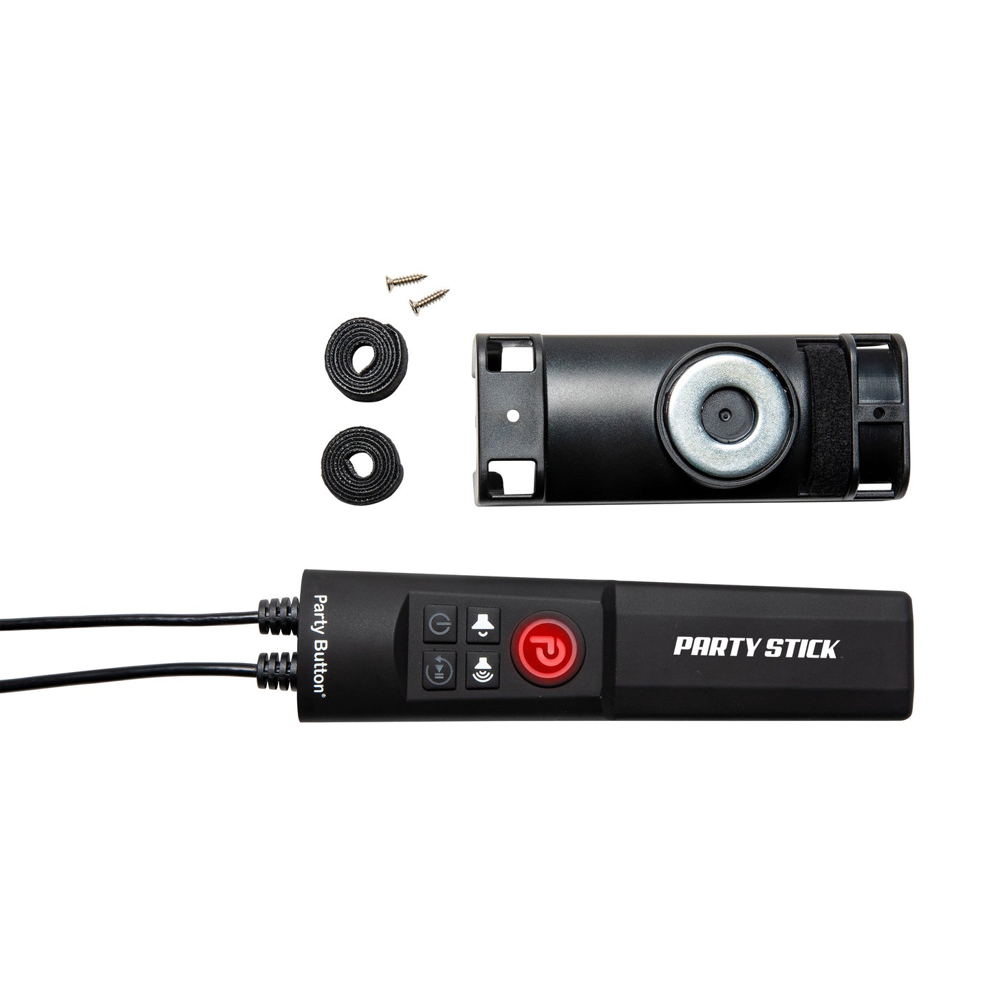 Party Stick | Wireless Music Sharing Adapter | one-click Party Button pairing | USB Powered | Mini Jack Audio Output