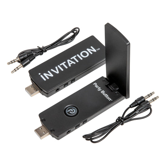 iNVITATION USB multi-sync wireless adapters with one-click Party Button pairing (2pcs)