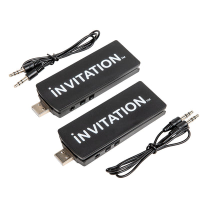 iNVITATION USB multi-sync wireless adapters with one-click Party Button pairing (2pcs)