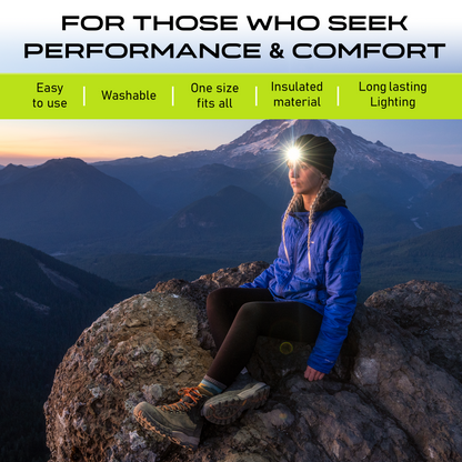 POWERCAP 2.5 Rechargeable Knit LED Lighted Headlamp Beanies