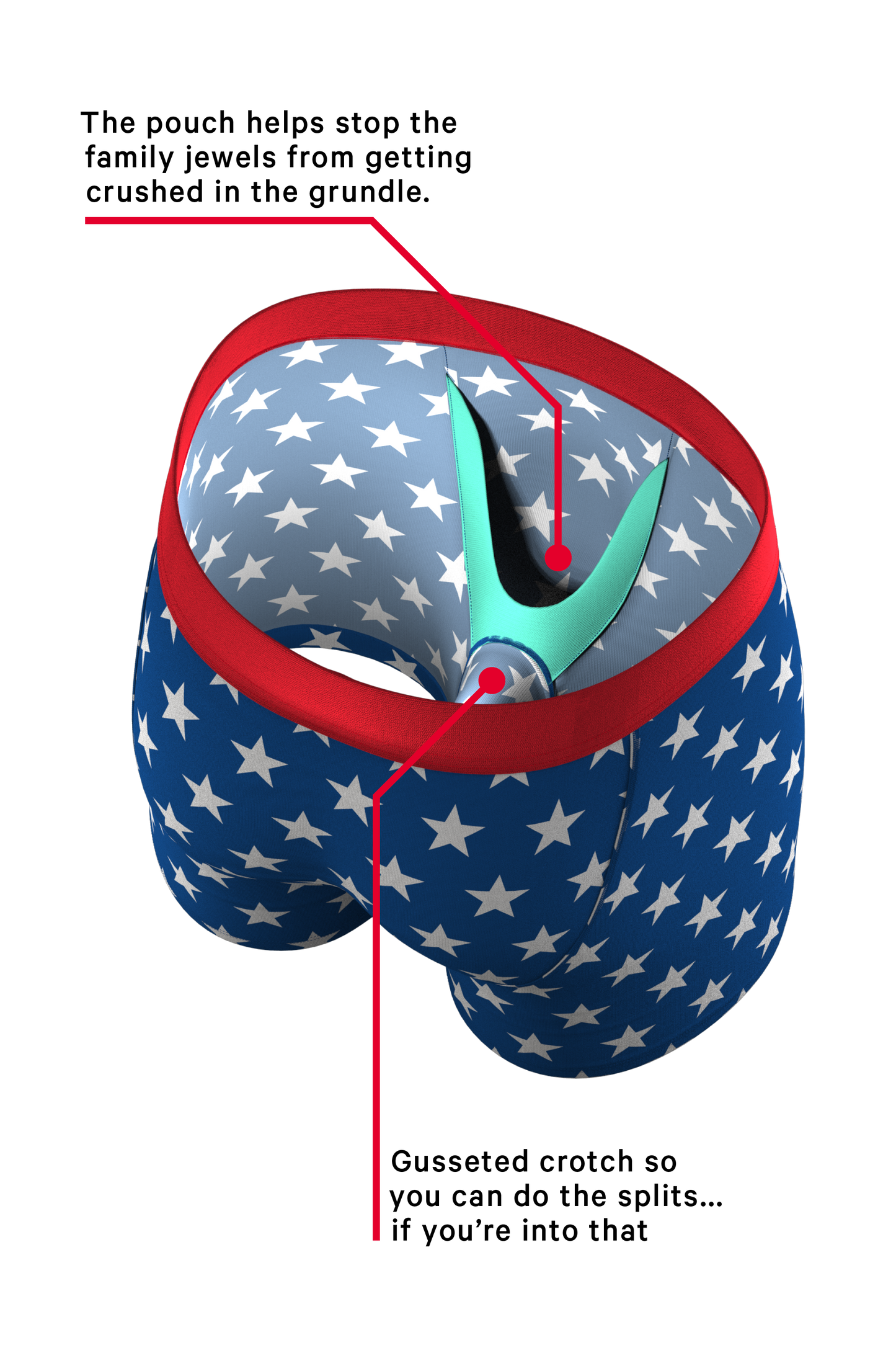 The Inferno | Torch and Flag Ball Hammock® Pouch Underwear