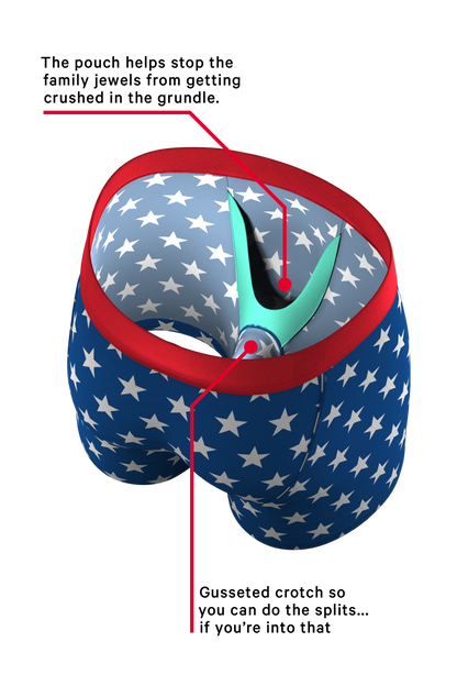 The Inferno | Torch and Flag Ball Hammock® Pouch Underwear