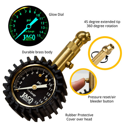 Elite® Low Pressure Tire Gauge - 15 PSI