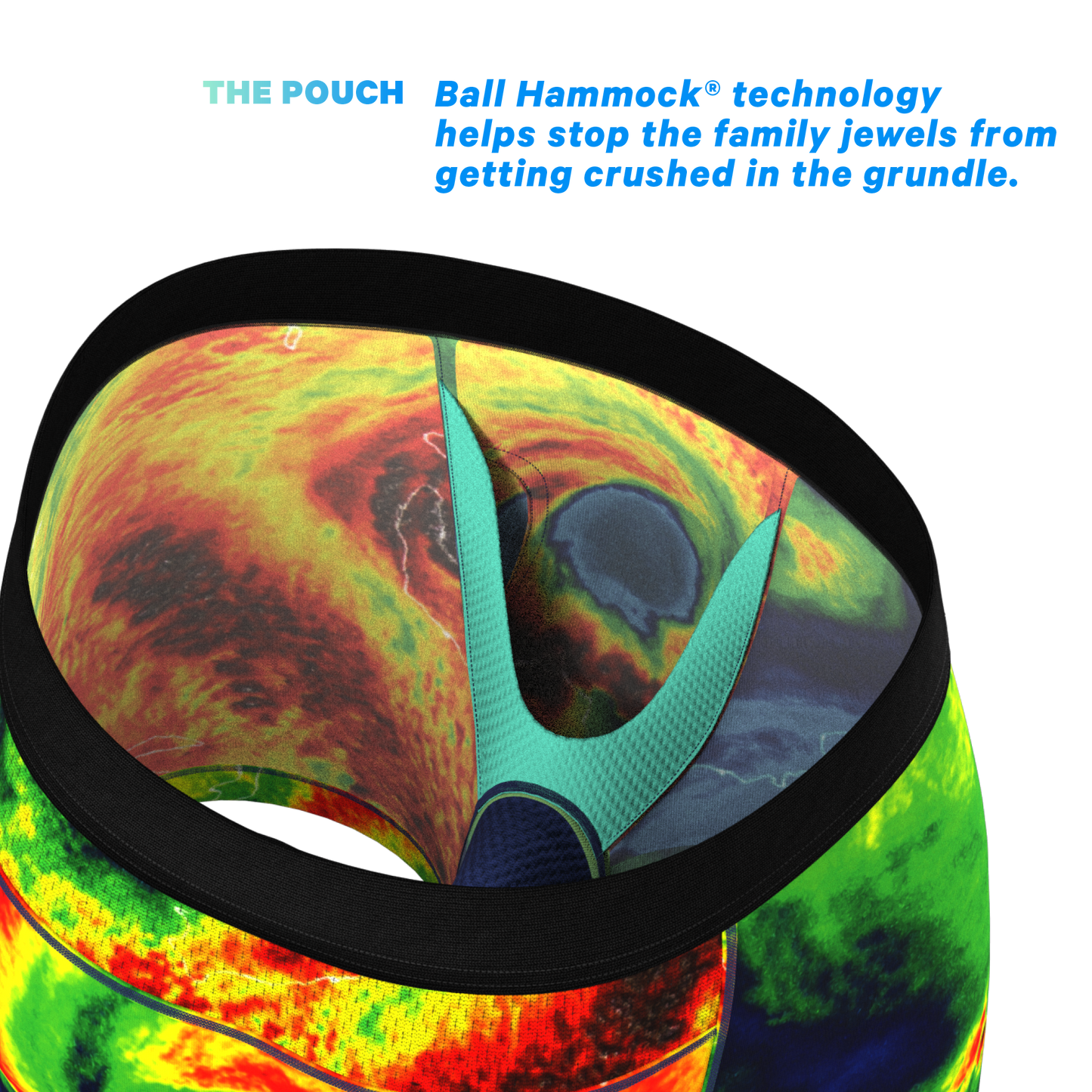 The Insane Hurricane | Hurricane Map paradICE™ Cooling Ball Hammock® Underwear